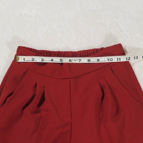Petite Principle Harlowe Crepe Pants Rust/Burgundy XXSP - Picture 9 of 16